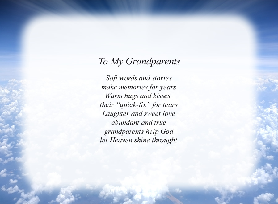 grandparents in heaven poems