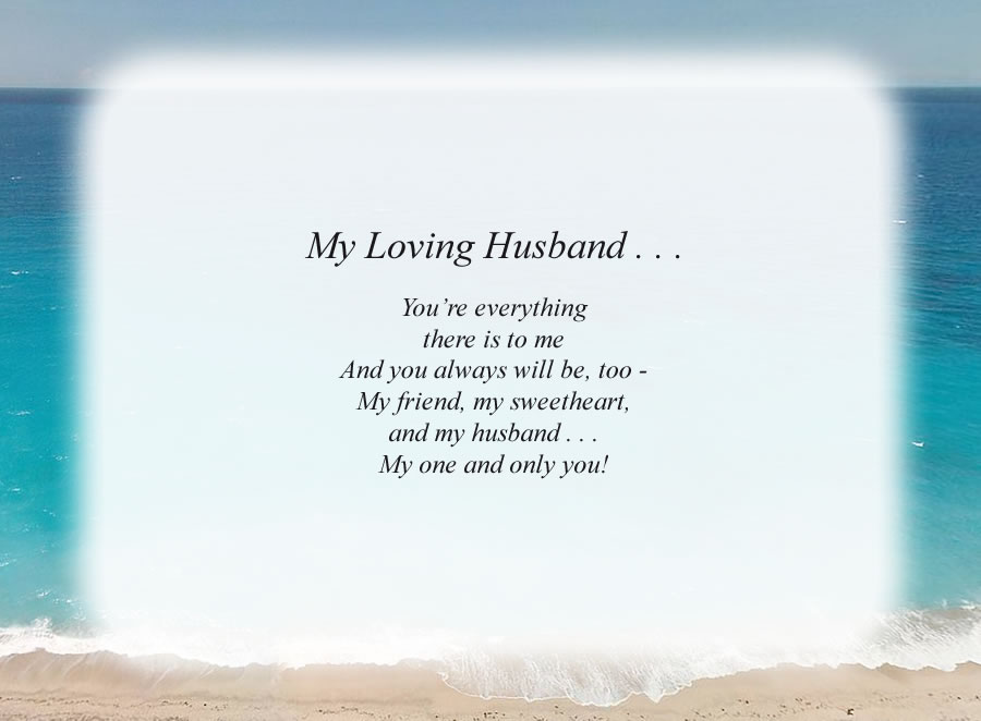 Husband my poem for 30 Heartwarming